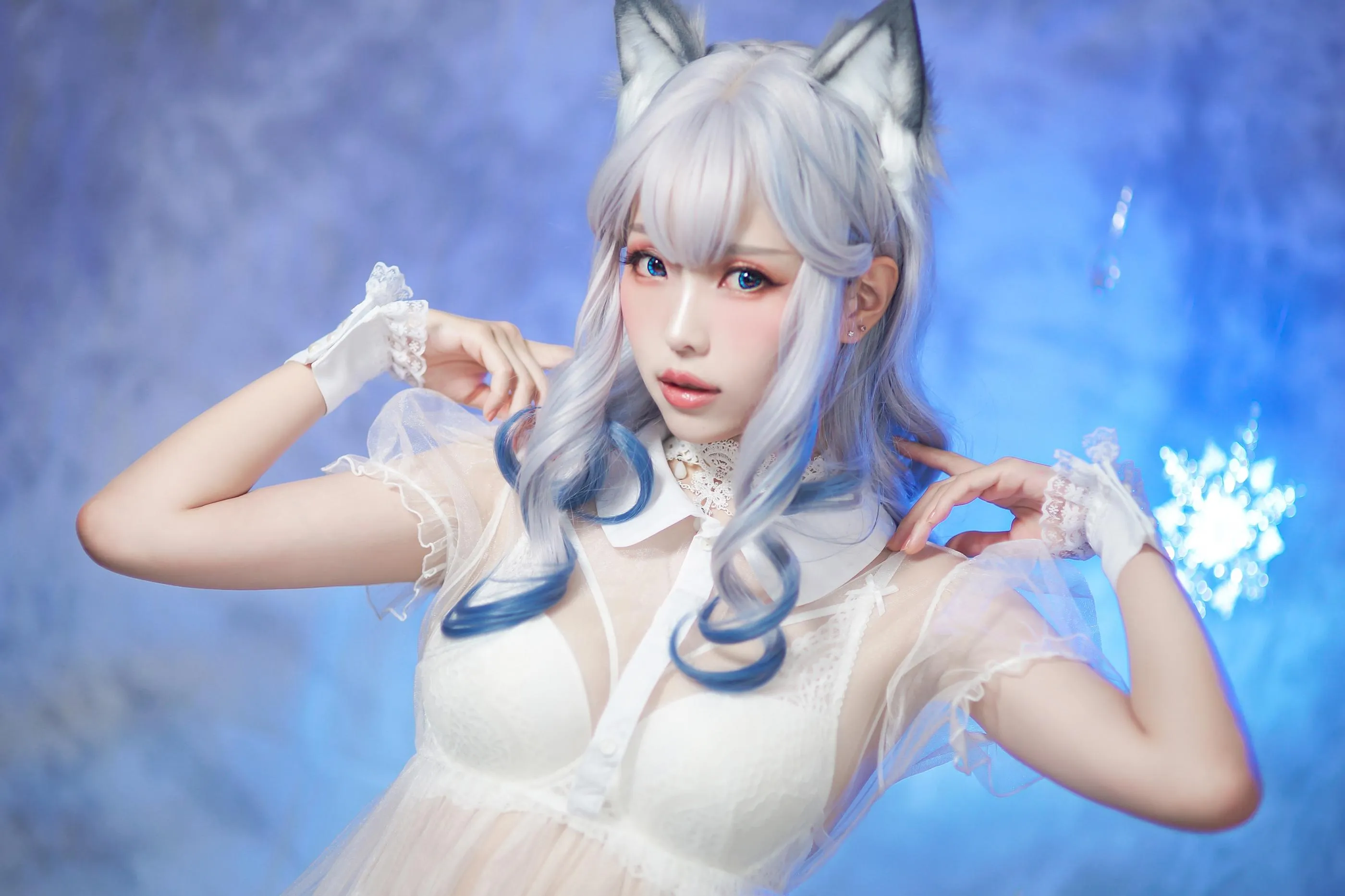 ElyEE子 – NO.43 猫耳白丝带 [48P]插图4